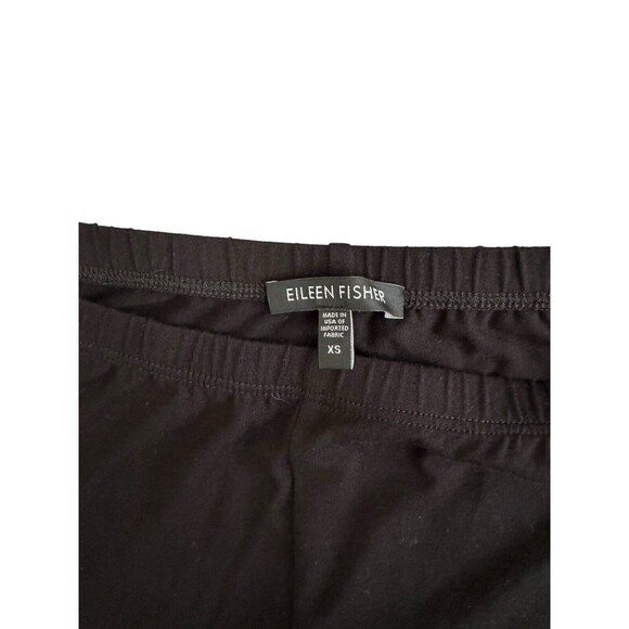 Eileen Fisher Black System Viscose Jersey Easy Pant Easy Ankle Length Size XS - Picture 2 of 6